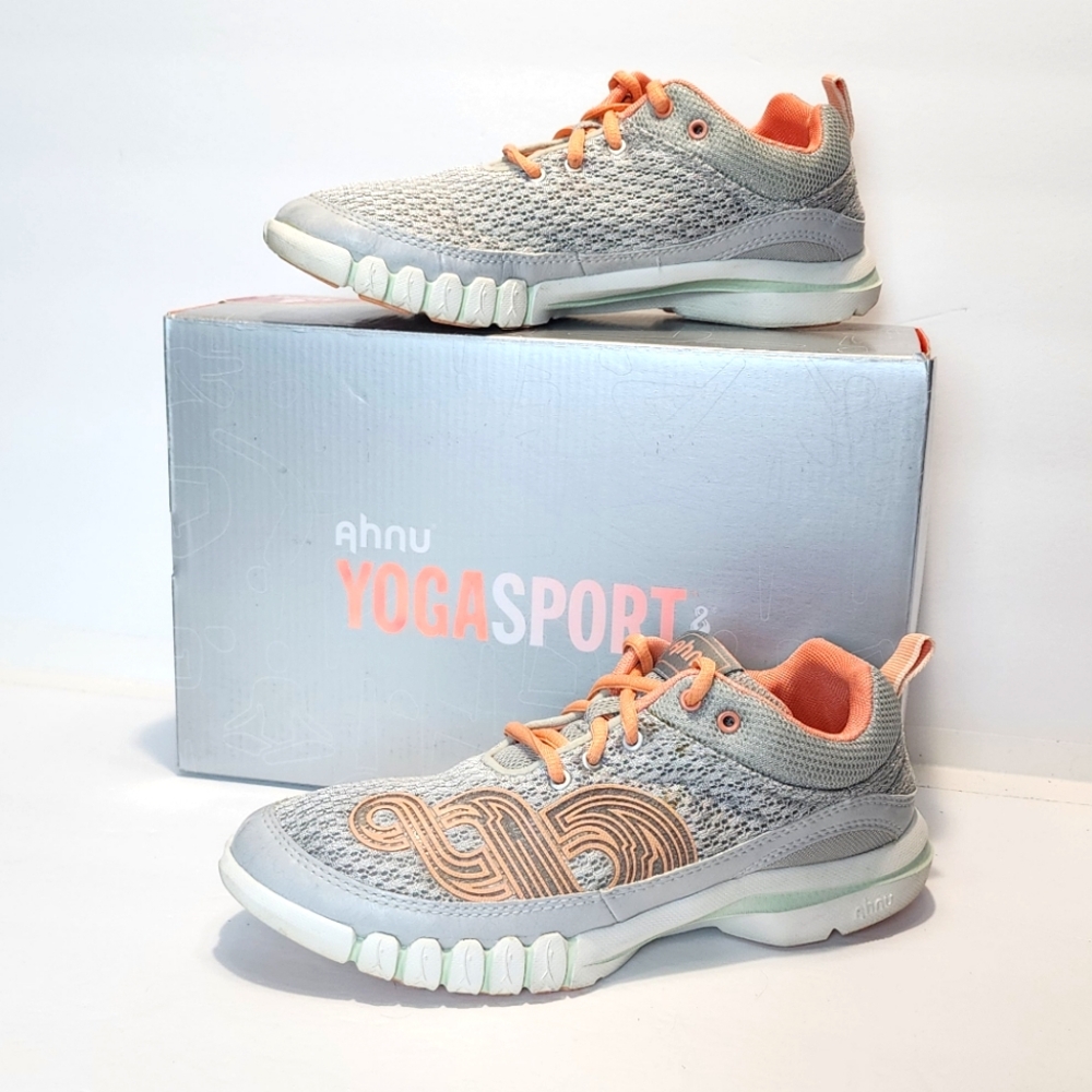 Ahnu Gray and Peach YogaSport Women's Athletic Shoes